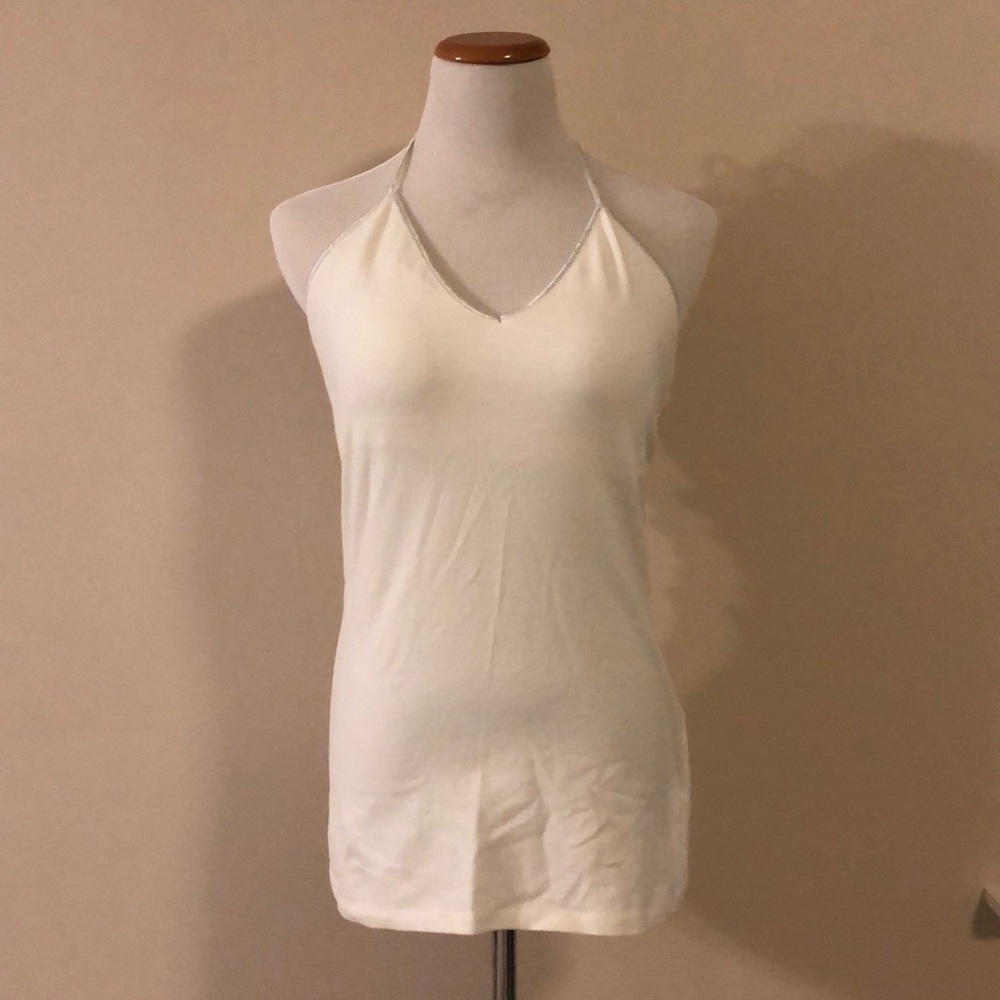 Express sexy basic white halter